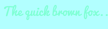 Image with Font Color 7FFFD4 and Background Color B2FFFF